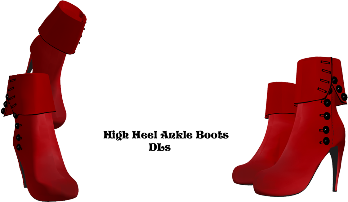 High Heel Ankle Boots Dl By Allena Frost Walker - Mmd Heeled Boots (1191x670)