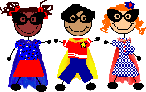 Parsley Patriot Kids As Super Heroes - Animated Kids (479x300)