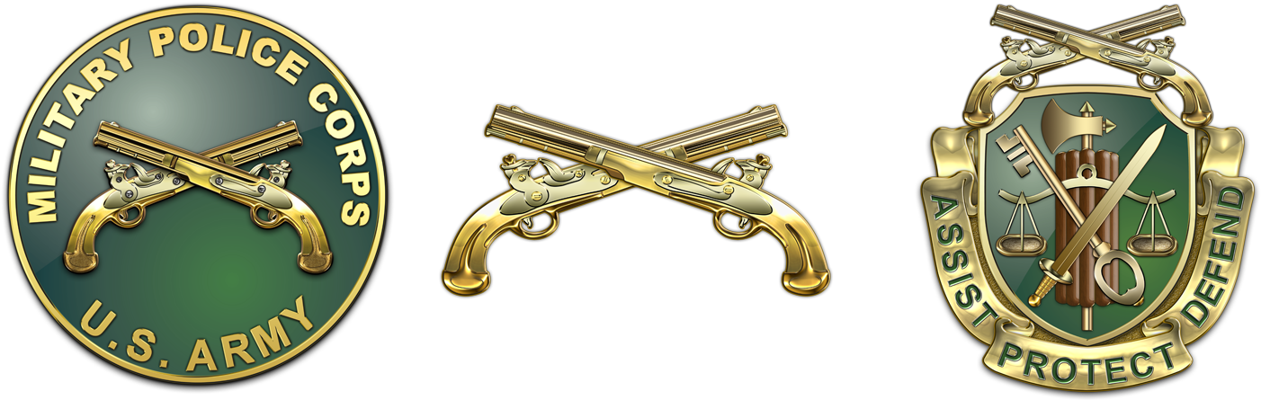 Military Insignia 3d - Us Army Military Police Corps (1500x491)