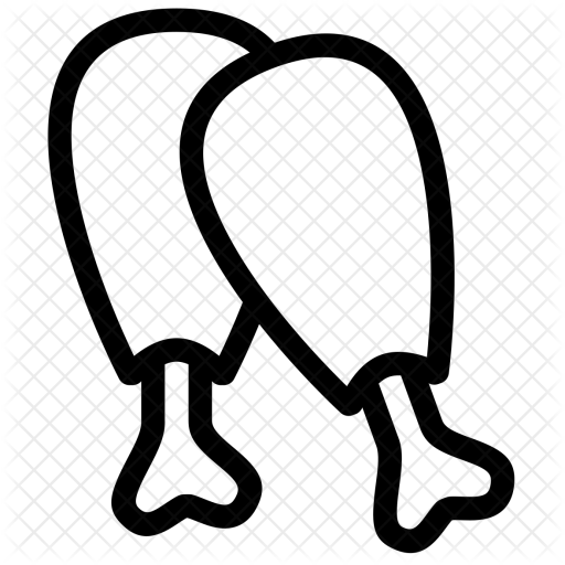 Food, Chicken, Legs, Fast, Eat Icon - The Noun Project (512x512)