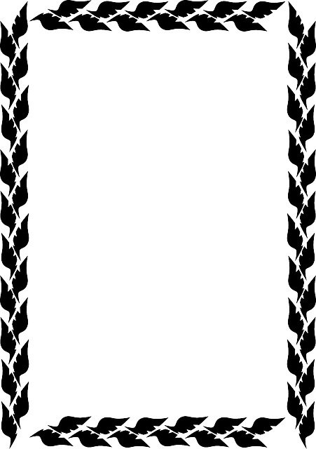 Leaves Border, Frame, Leaves - Side Border Design Png (451x640)