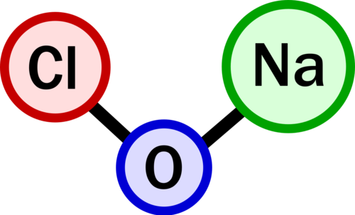 Industrial Chemical Sodium Hypochlorite - Sodium Hypochlorite Molecular Model (500x303)