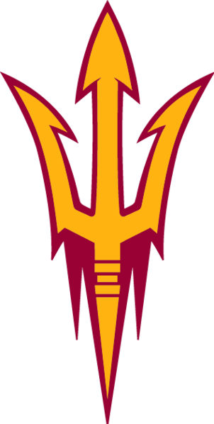 Arizona State University Logo - Arizona State Sun Devils Logo (302x598)