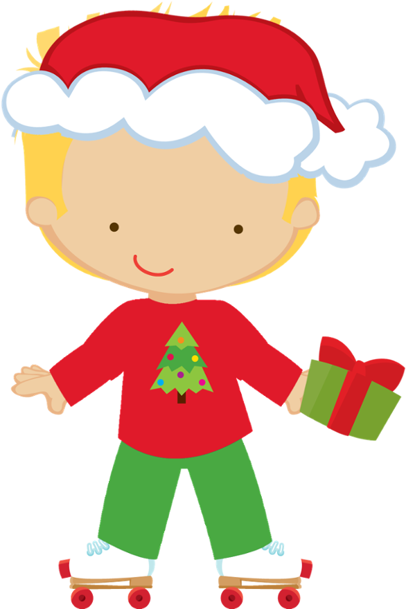 Natal - Minus - Little Girl Christmas Clipart (706x900)