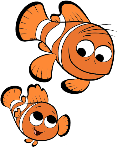 Finding Dory Clip Art Image - Marlin Nemo Art Clip (390x483)