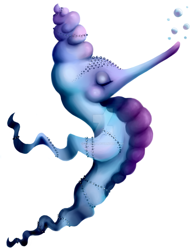 Fancy Seahorse By Hhroxs2 - Illustration (812x983)