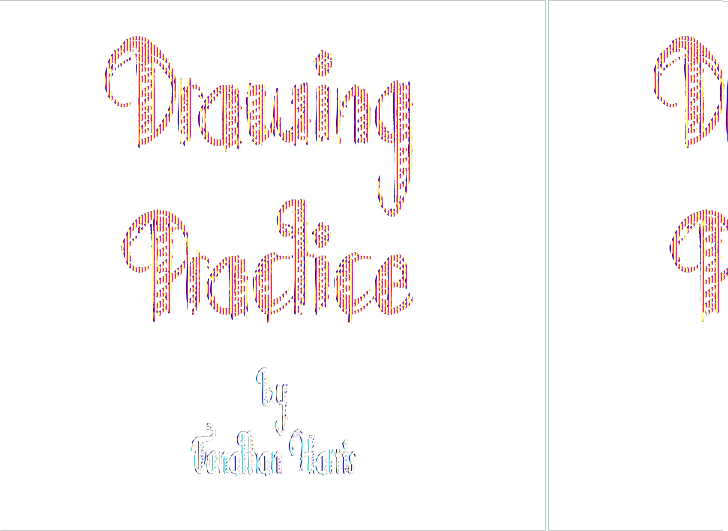 Free Drawing Practice Font - Calligraphy (728x531)