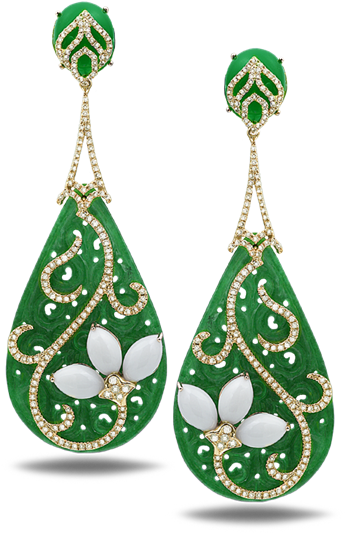 #diamondjewellery #earrings #luxury #jewelry #colorstone - Jewellery (550x550)