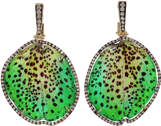 Resin Orchid Petal Earrings - Earrings (480x480)