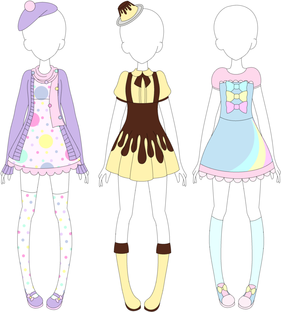 Fairy Kei Designs 2 By Vanillachama - Drawing (1024x1041)