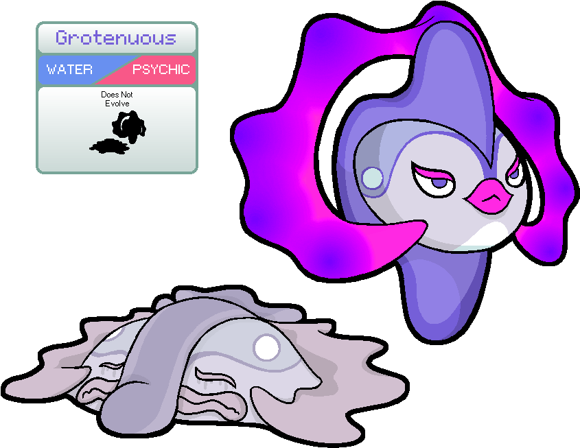 It's A Blob Fish Fakemon How Original - Cartoon (872x737)
