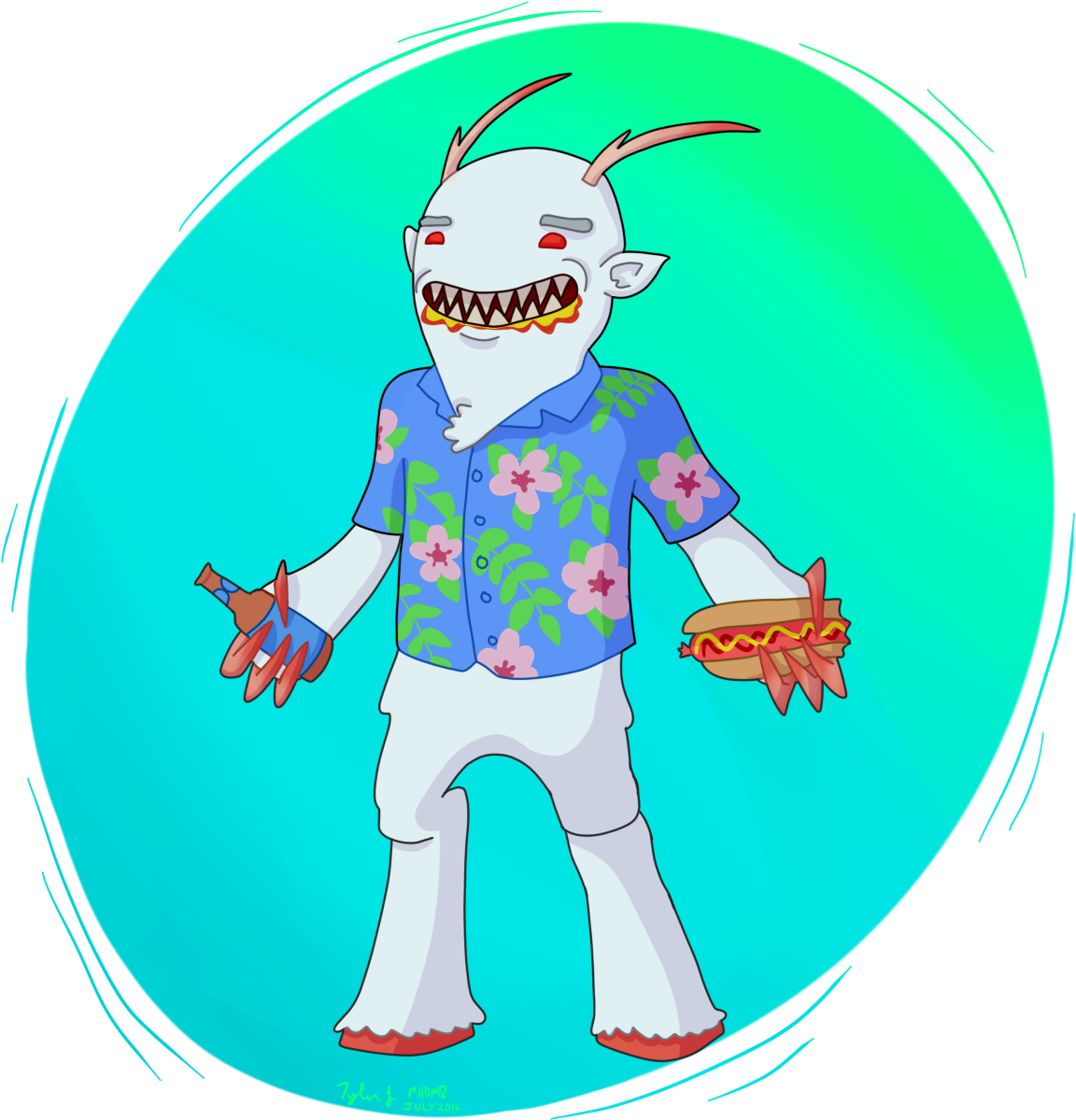 I'm A 24 Year Old Weirdo Who Occasionally Does Art - Cartoon (1250x1250)