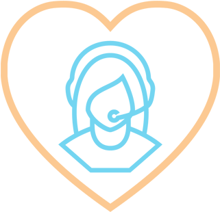 Icon Representing Compassion - Customer Service (323x373)