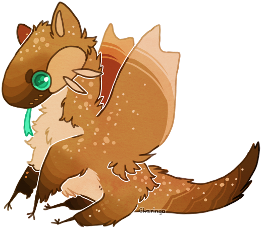 Salted Caramel [open] By Charinqo - Cartoon (568x478)