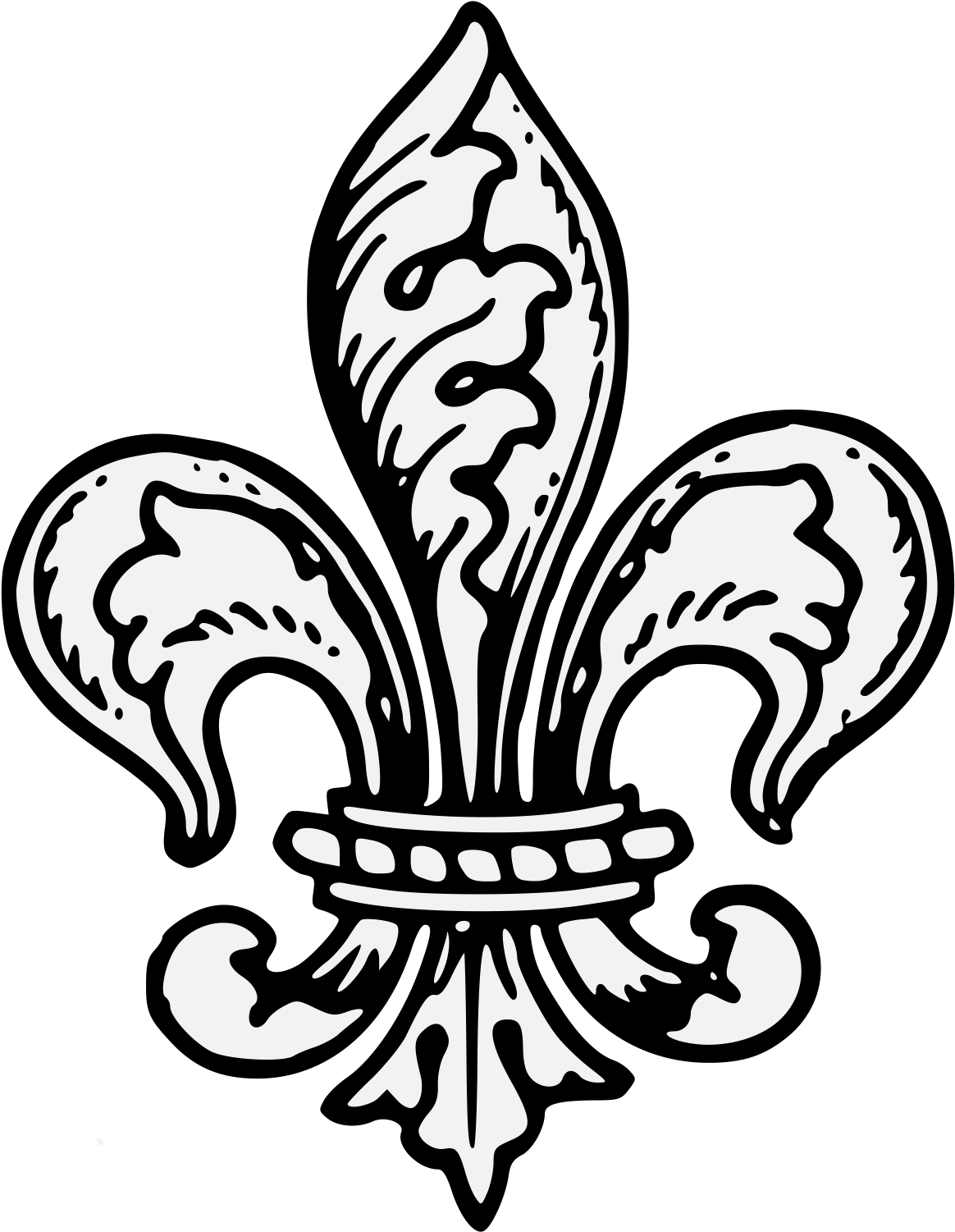 Fleur De Lys - Fleur De Lis Drawing (1183x1518)