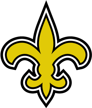 Saintly Fleur De Lis Clip Art At Clker - New Orleans Saints Logo (394x464)