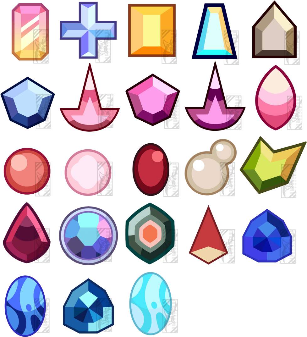 All Of The Gem Cuts For My Main Gemsonas I Would Have - Steven Universe Gem Cuts (1000x1101)