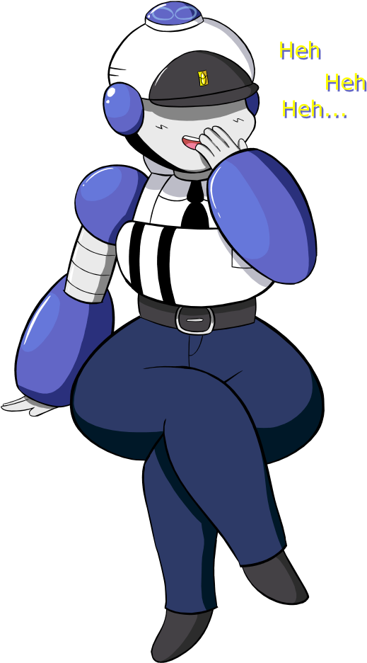 Police Robot By Tarotthecard - Cartoon (750x1000)