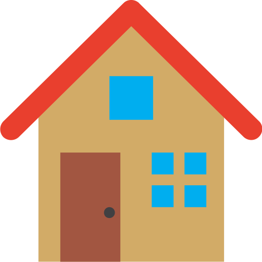 Free Any House - House Heart Icon Png (512x512)