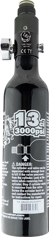 Valken 13/3000 W/reg Dot-tc - Paintball Tank Black (1000x1000)