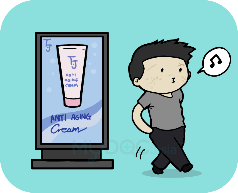 Not Paying Attention To Moisturising And Anti-aging - Cartoon (800x650)