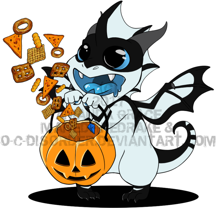 Trick Or Treat With Clyde By O C Disorder - Cartoon (800x789)