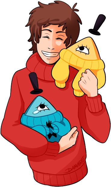 Cuddling Clipart Transparent - Dipper Pines (500x661)