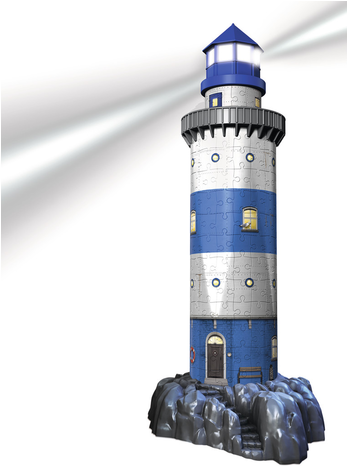 Lighthouse - Lighthouse 3d Puzzle - Night Edition (465x465)