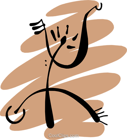 People Petroglyphs Royalty Free Vector Clip Art Illustration - Illustration (438x480)