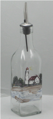 Lighthouse Tall Oil Decanter - Glass Bottle (400x400)