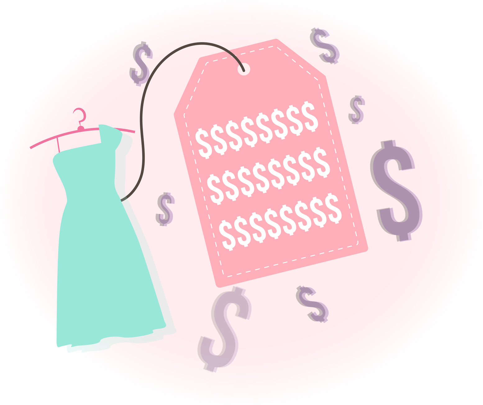 Girls Can't Go To Prom Because They Can't Afford A - Illustration (1665x1383)