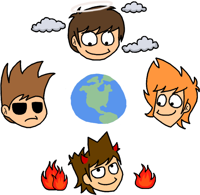 Even Though Ur Gone, Ur World Will Keep On Spinnin - Eddsworld Gif Png (762x700)