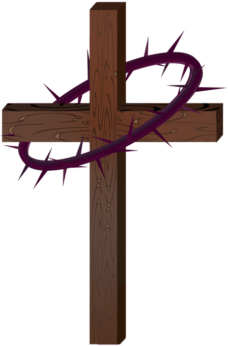 Lent Clipart Cross Free Image On Pixabay - Cruz Con Corona De Espinas Png (720x720)