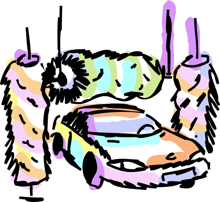 Vector Illustration Of Car Automobile Motor Vehicle - Clip Art (763x700)