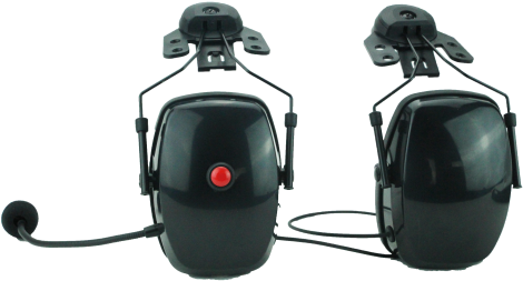 Hard Hat Dual Muff Heavy Duty Headset With Flex Noise - Headphones (500x500)