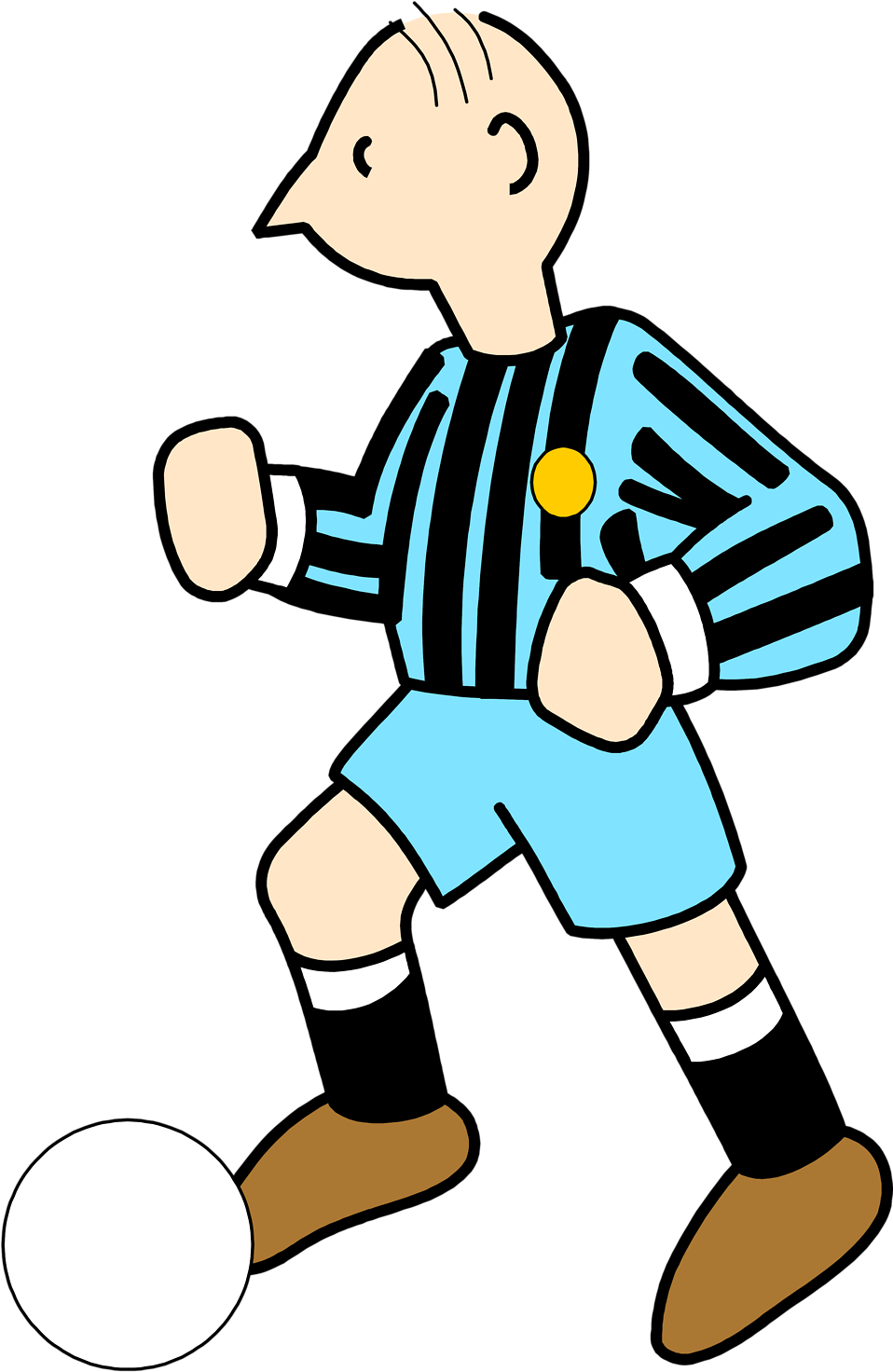 Illustration Of A Soccer Player Kicking A Ball - Illustration Of A Soccer Player Kicking A Ball (958x1472)