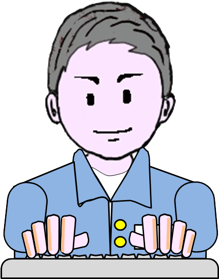 Fuuny Silver Hair Factory Workers In Japan Illustration - Cartoon (460x612)