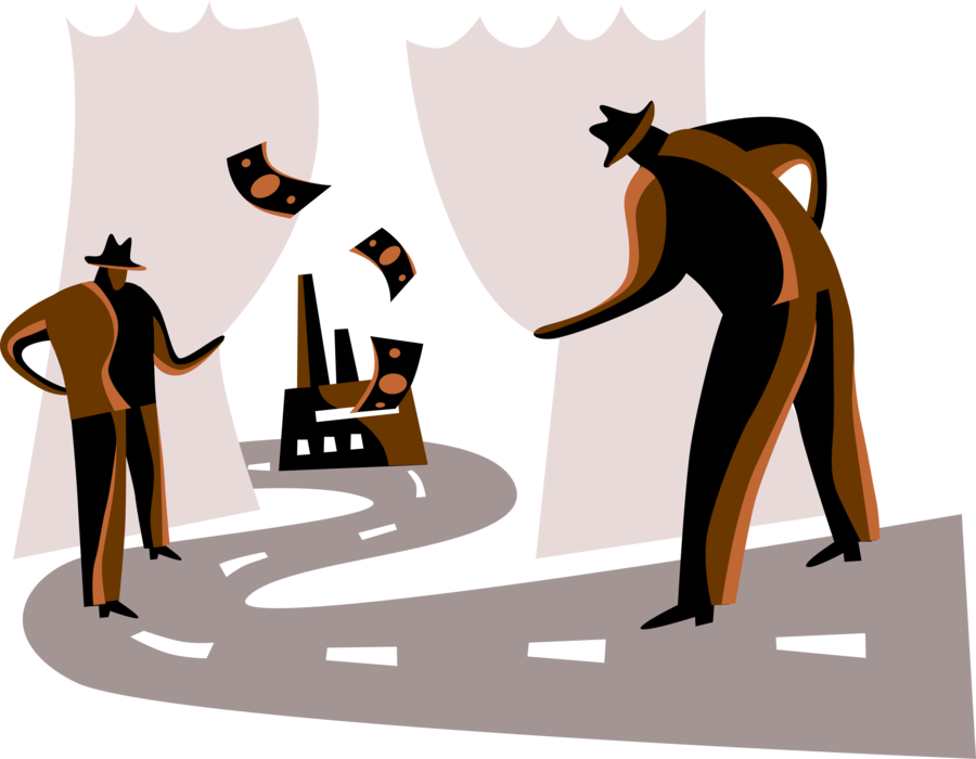 Vector Illustration Of Businessmen Investors Launch - Illustration (900x700)