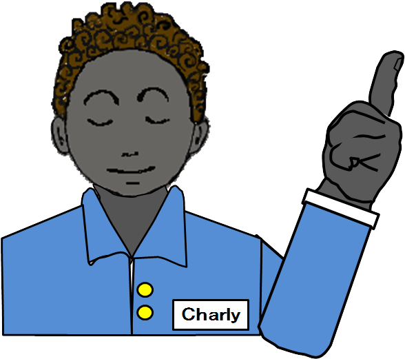 ４．black Man Gesture - Cartoon (616x555)