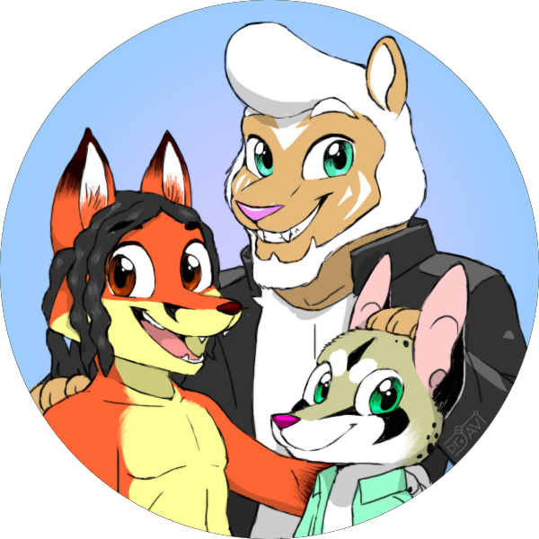 Grant, Palm And Javi By Drjavi - Cartoon (600x600)