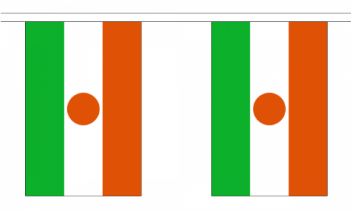 Niger Flag Bunting - Circle (500x500)