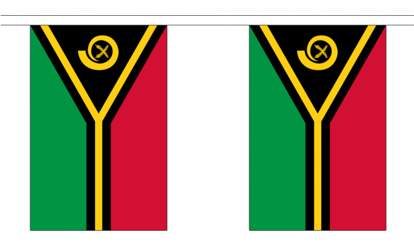 Vanuatu Flag Bunting - Vanuatu Flag Oval Ornament (600x600)