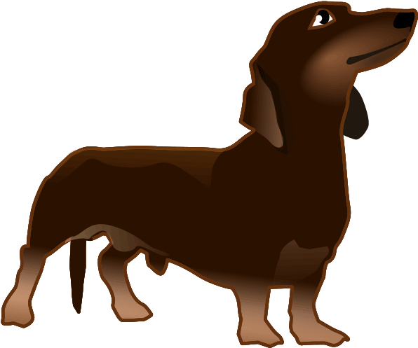 Dog Clipart Clipart Pupy - Dark Brown Dog Clipart (649x574)