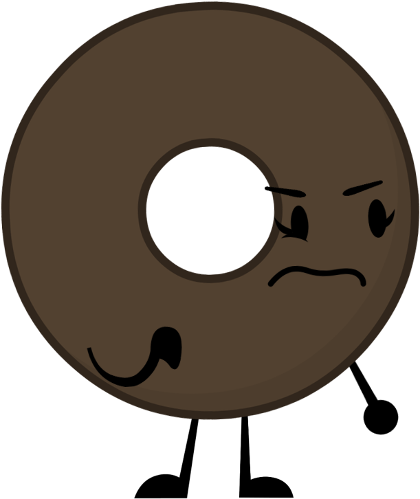 Chocolate Donut Pose - Doughnut (648x745)