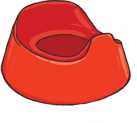 When To Start Potty Training - Potty Clipart (482x431)