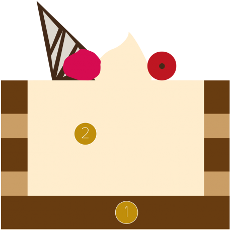 Chocro-donut™ With White Chocolate Bavarois - Circle (481x481)