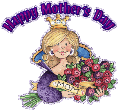 Happy Mothers Day Animated Gif,clipart,greeting Card - Happy Mothers Day Animayion (420x430)