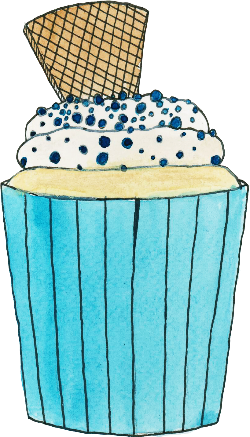 Vanilla Cupcake Clipart Green Cartoon - Cartoon (1181x1772)