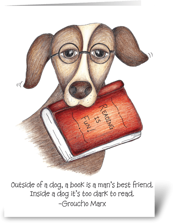 Reading Is Fun Greeting Card - Greeting Card (700x792)