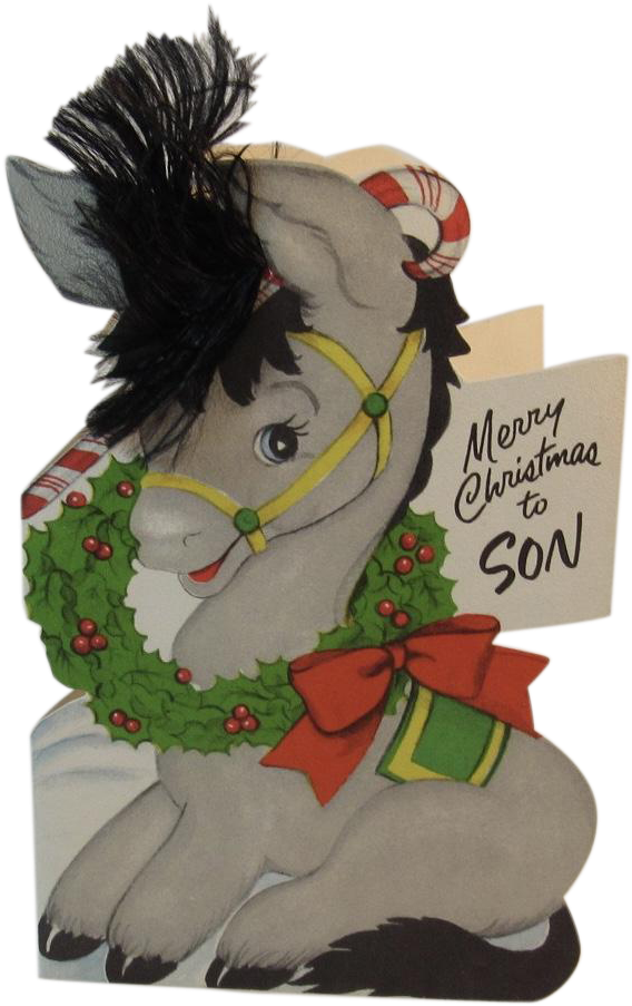 Unused Christmas Card For Son By Stanley Greetings - Figurine (902x902)